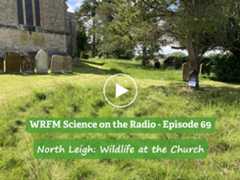 Grass labyrinth in the churchyard of St Mary's, North Leigh