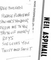 Beatles setlist from Sporthallen, Eskilstuna, Sweden, 29 October 1963 Beatles setlist from Sporthallen, Eskilstuna, Sweden, 29 October 1963