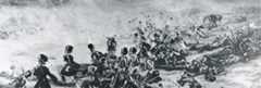 74th Highlanders at the Battle of Assaye on 23rd September 1803 in the Second Mahratta War in India