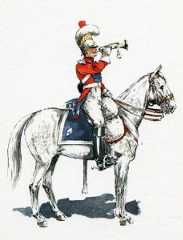 Trumpeter Dutch 2nd Carabinier Regiment: Battle of Waterloo on 18th June 1815