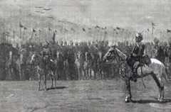 13th Bengal Cavalry at the Battle of Tel-el-Kebir on 13th September 1882 in the Egyptian War