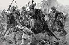 13th Bengal Cavalry at the Battle of Tel-el-Kebir on 13th September 1882 in the Egyptian War