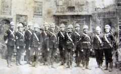 British Army Medical Staff after the Battle of Tel-el-Kebir on 13th September 1882 in the Egyptian War