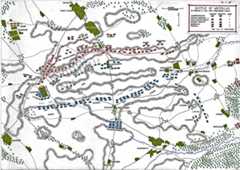 Map of the Battle of Waterloo at 4pm on 18th June 1815: Ney's Great Cavalry Attack: map 2 by John Fawkes