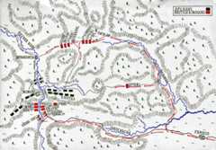 Map of the Battle of Ali Masjid on 21st November 1878 in the Second Afghan War: map by John Fawkes