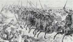 Charge of the Bayreuth Dragoons at the Battle of Hohenfriedberg 4th June 1745 in the Second Silesian War: