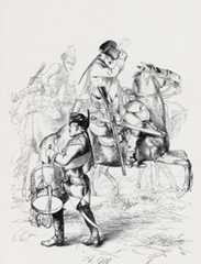 Prussian Dragoons: Battle of Hohenfriedberg 4th June 1745 in the Second Silesian War: picture by Adolph Menzel