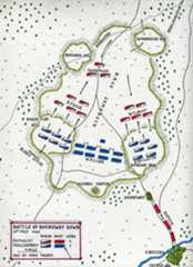 Map of Battle of Roundway Down fought on 13th July 1643 during the English Civil War: map by John Fawkes