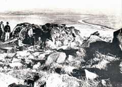 View of the point where Hart’s Irish Brigade attempted to cross the Tugela River from the Boer positions north of the river at the Battle of Colenso on 15th December 1899