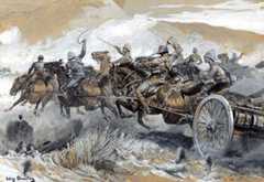 Rescuing the Guns at the Battle of Colenso on 15th December 1899 by John Charlton