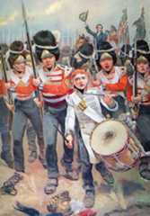 'Up Guards and at'em': Battle of Waterloo 18th June 1815: picture by Richard Caton Woodville