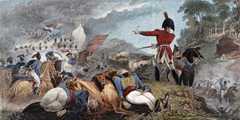 General Graham at the Battle of Barossa or Chiclana fought on 5th March 1811 in the Peninsular War