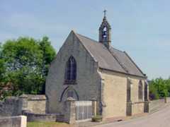 The commemorative chapel: Battle of Formigny on 15th April 1450 in the Hundred Years War