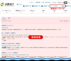 画像:検索結果表示例