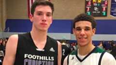 Lonzo Ball faced future UCLA teammate T.J. Leaf three times and each meeting was memorable. Photo: EastCountySports.com.