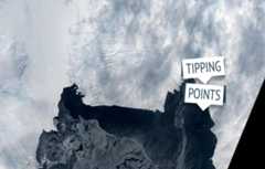 Satellite image of Pine Island glacier in West Antarctica. Credit: NG Images / Alamy Stock Photo.