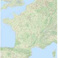 Carte routière de France en très grand format
