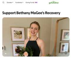 CTC-L-GoFundMe-Bethany-MaGee An image from the GoFundMe page for Bethany MaGee, who was riding a CTA train in Chicago on Nov. 17, 2025, when allegedly attacked by Lawrence Reed. (GoFundMe)