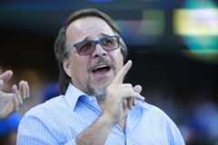 CT Cubs_Dodgers6.JPG Tribune Chair Michael Ferro attends, Game 2 of the National League Championship Series playoff between the Chicago Cubs and the Los Angeles Dodgers in Los Angeles on Oct. 15, 2017. (Nuccio DiNuzzo/Chicago Tribune)