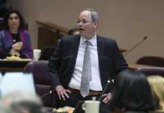ctc-l-city-council48.jpg Ald. Marty Quinn, 13th, introduces his revised hemp ban during a City Council meeting on Jan. 21, 2026, at Chicago City Hall. (Brian Cassella/Chicago Tribune)