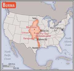 <p>slightly smaller than Texas</p>