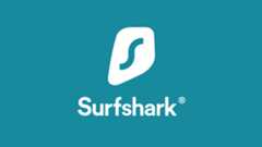 Surfshark logo on a teal background