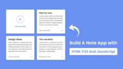 Notes App in HTML CSS & JavaScript