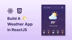 Build A Weather App in React JS & CSS