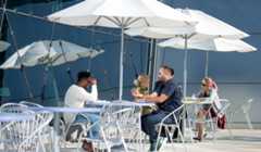 Outside back of building