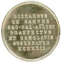 Inscription of Richard Samper, the Governor of the Conclave