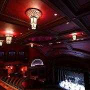 The chandeliers have been returned to the Mayflower Theatre auditorium