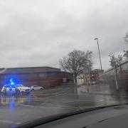 Police at the scene in Fareham