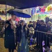 Many residents turned out to the Christmas light switch on event