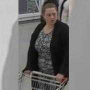 Police want to speak to this woman after a theft at Sainsbury's in Hedge End