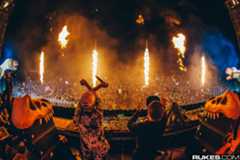 excision performs at a festival