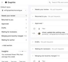 screenshot of Graphite consolidated reviews