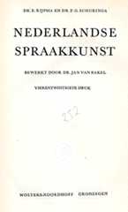 Titelpagina van Nederlandse spraakkunst (bew. Jan van Bakel)