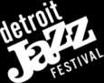 Detroit Jazz Festival logo white