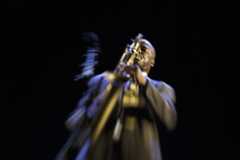 James Carter playing sax