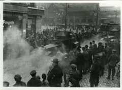 Ruhrbesetzung: französische Truppen in Essen, 1923