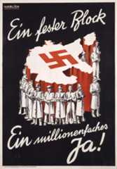 Plakat: Ein fester Block, 1938