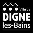LOGO BLANC VILLE DE DIGNE-LES-BAINS