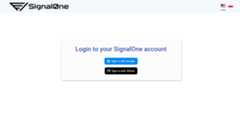 Screenshot of Signal0ne login page.