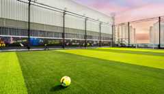 A Complete Guide to Futsal History 1 A view of indoor futsal turf in Chennai.