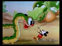 Mickey is about to become lunch in "Mickey's Garden."