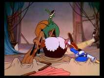 Clara Cluck, Donald, and Pluto bring the house down in "Mickey's Grand Opera."