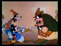 When Mickey, Donald, and Goofy fail to pay the rent, Sheriff Pete arrives to dispossess in "Moving Day."