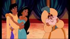 If one wants, one can draw parallels between Aladdin, Jasmine, and the Sultan and Will Turner, Elizabeth Swann, and Governor Weatherby Swann.