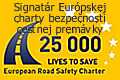 Signatár Európskej charty bezpečnosti premávky na ceste