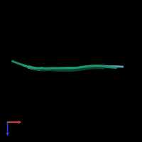 PDB entry 3ow9 coloured by chain, top view.